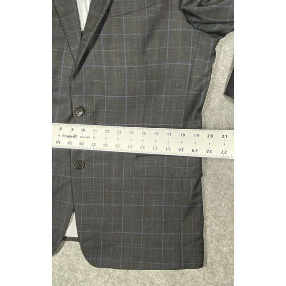 Brooks Brother Explorer Regent Suit 40S Jacket 34 x 30 Pants Grey Windowpane - Picture 3 of 16